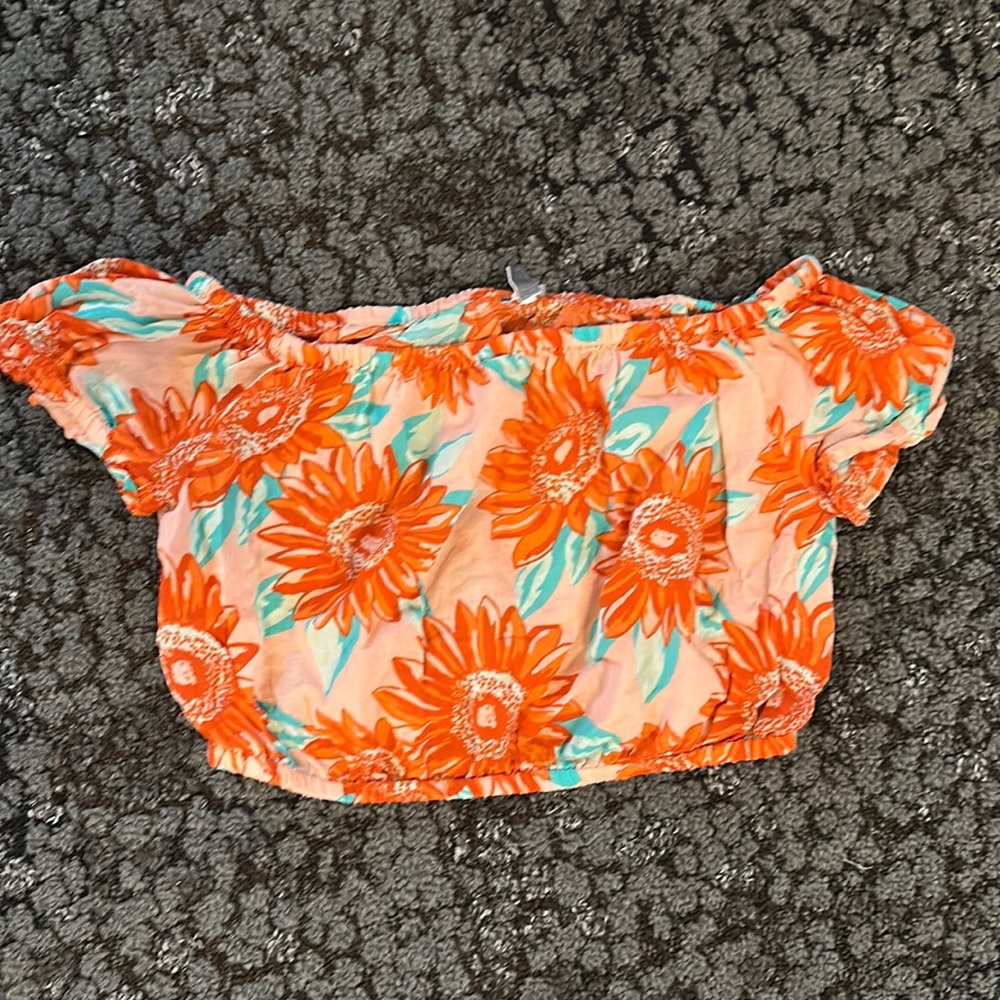 Floral aerie crop top